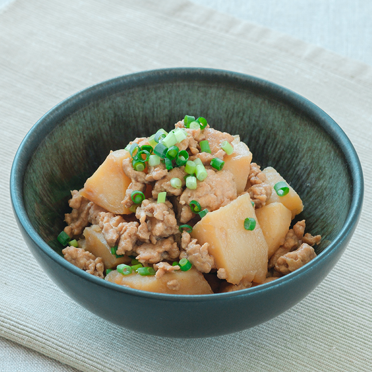 じゃがいもと鶏ひき肉のそぼろ煮